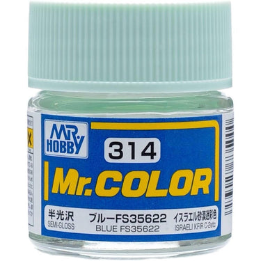 Mr Hobby (Gunze) C314 Mr Color Semi Gloss Blue FS35622 Lacquer Paint 10ml